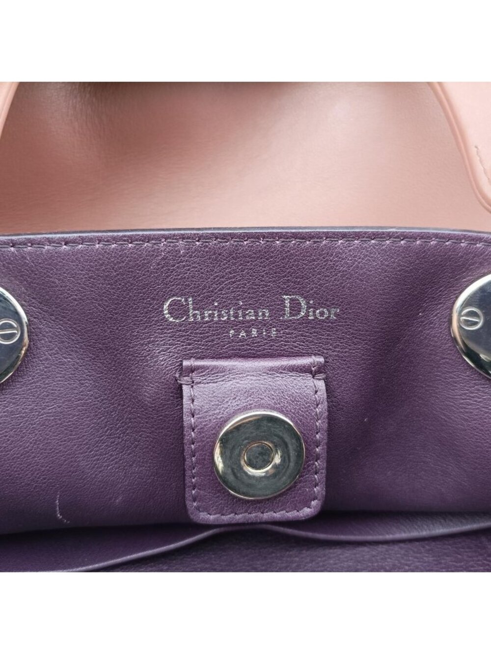 ★SOLD★ Dior Dio Brown Pink Leather Messenger Bag - Picture 10 of 15